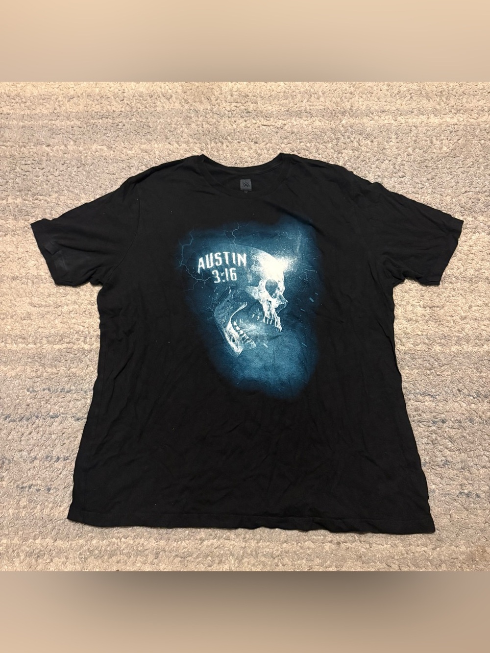 Vintage Style WWE "Stone Cold" Steve Austin 3:16 Skull T-Shirt king of the ring